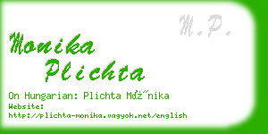 monika plichta business card